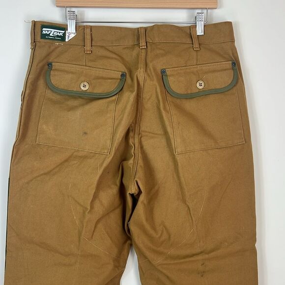 SafTbak Vintage Duck Hunting Pants 70s Made in USA Sz Large - Picture 3 of 11